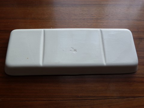 Ancien porte peigne rectangle vert