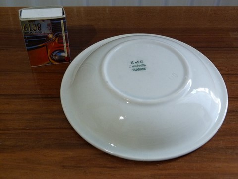 Ancien porte savon faïence KG Lunéville