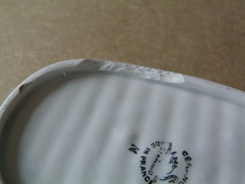 Lot 1 porte éponge et porte savon ancien Céranord St Amand