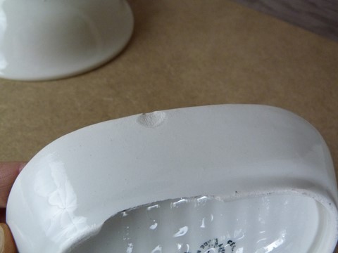 Lot 1 porte éponge et porte savon ancien Céranord St Amand