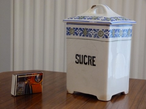 Pot à épices sucre faïence St Amand N°330