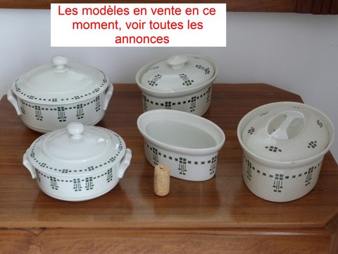 Ancien légumier soupière terrine céramique St Uze