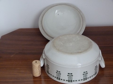 Ancien légumier petite soupière céramique St Uze