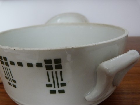 Ancien légumier petite soupière céramique St Uze