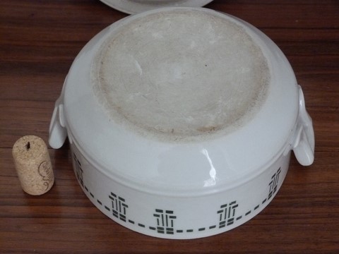 Ancien légumier petite soupière céramique St Uze