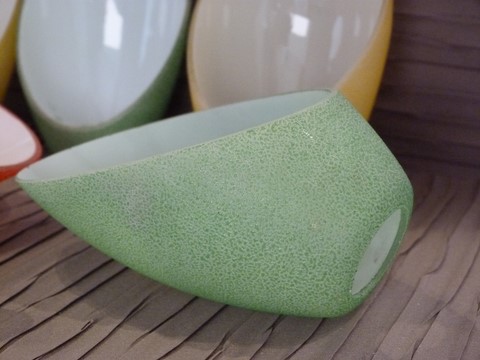 Tulipe unité verre granité tronqué 1950 stilnovo