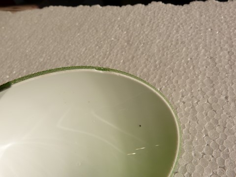 Tulipe unité verre granité tronqué 1950 stilnovo