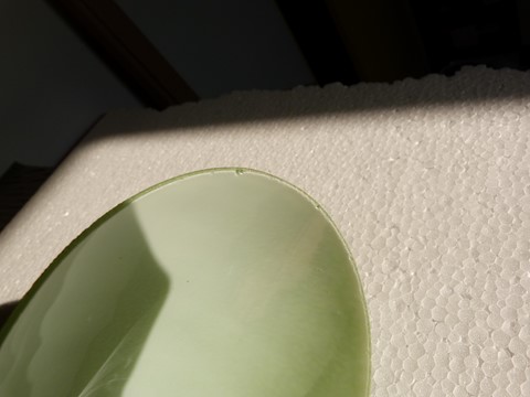 Tulipe unité verre granité tronqué 1950 stilnovo