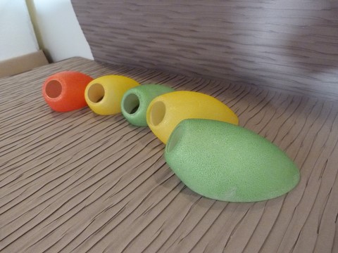 Tulipe unité verre granité tronqué 1950 stilnovo