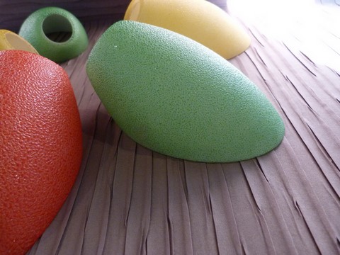 Tulipe unité verre granité tronqué 1950 stilnovo