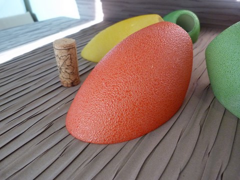 Tulipe unité verre granité tronqué 1950 stilnovo