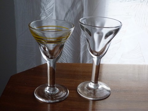 Anciens verres bistrot apéritif liqueur lot de 11
