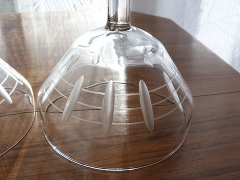 Lot 8 coupes à champagne anciennes art déco