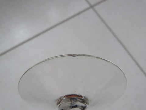 Lot 8 coupes à champagne anciennes art déco