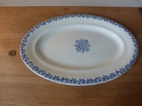 Ancien grand plat ovale LG faÏence Clairefontaine XIX ème