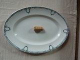 Ancien plat ovale Ceranord St Amand N°418 long 32 cm